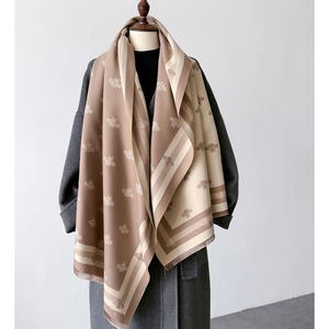 Bufanda con Diseño Personalizado OEM con Patrón de Abejita para Mujer, Pashmina Cálida, Chales Extra Grandes, Estolas Largas, Bufanda Gruesa de Cachemira para Invierno - Product Image 5