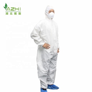 Combinaison jetable respirante vêtements de travail microporeux combinaison de protection unisexe antistatique - Product Image 3