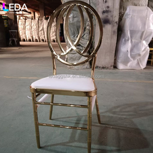 เก้าอี้เหล็กพับได้ลายฉลุสีทอง LEDA Luxury Party Events Supplies สำหรับงานแต่งงานและโรงแรม - Product Image 4