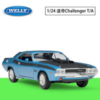 Welly-modelo de coche de aleación, juguete de simulación coleccionable de Metal, escala 1:24, 1970, DO DGE Challenger T/A