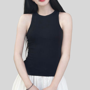 เสื้อกล้ามรัดรูปสำหรับผู้หญิงเสื้อกล้ามเล่นโยคะผ้ายืดติดโลโก้ได้ตามต้องการ - Product Image 2