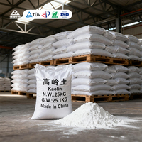 Poudre de kaolin calciné à haute blancheur et faible teneur en fer, argile de Chine pour la céramique, le papier, la peinture, le caoutchouc, le plastique et les usages industriels