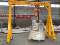 500kg 1Ton 2Ton 3Ton 5 Ton Entrepôt Application Mini Palan Manuel/Électrique Portique Portable Grue à Portique