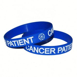 Custom Logo Printed Awareness Rubber Bracelets Embossed Silicone Wristbands <b>for</b> Promotional Events - Product Image 3