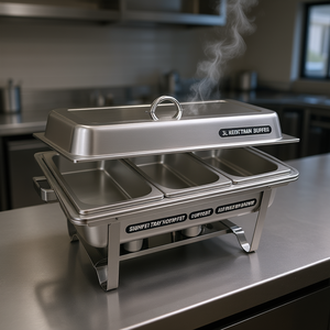 Stainless Steel Triple Tray <b>Buffet</b> <b>Food</b> <b>Warmer</b> 3L Electric Heating Commercial Kitchen Equipment - Product Image 2