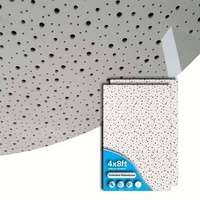 Panneau de plâtre perforé insonorisant, panneau acoustique décoratif, faux plafond, absorption acoustique, 1200x2400x12.5mm, trou rond