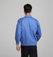 Veste de travail en coton solide à séchage rapide, veste de travail d'ingénierie résistante aux déchirures, veste uniforme de travail à manches longues avec logo personnalisé