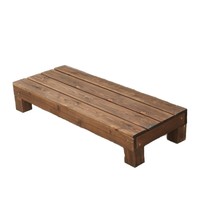 Support à fleurs à plusieurs niveaux en bois massif pour extérieur, étagère de rangement pour bonsaïs, présentoir à plantes en bois, plancher de jardin