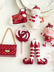 <strong>Christmas</strong> Decor Elf Boots Shatterproof Red White Elf Theme <strong>Christmas</strong> Tree <strong>Ornaments</strong> <strong>Bulk</strong> Shatterproof <strong>Christmas</strong> Tree <strong>Ornaments</strong> - Product Image 6