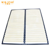 Pièces de meubles WINSTAR, rangement en métal, cadre de lit à lattes noir personnalisé avec système de levage