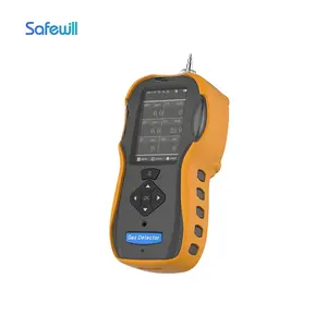 Safewill מכירות חמות רב גלאי גז 6 ב-1 מנתח גז CO/CO2/O2/H2S/PID/CH4 גלאי גז עם מדפסת בלוטות'