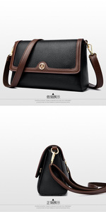 Bolso de Cuero PU Vintage para Mujer, Bolso de Mano Cuadrado de Moda, Bolsos de Hombro de Gran Capacidad para Mujer - Product Image 4