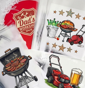 Patchs thermocollants lavables et écologiques pour vêtements, thème Rétro Papa Vif, pour transferts et sérigraphie, Boutique, Fête des Pères - Product Image 1