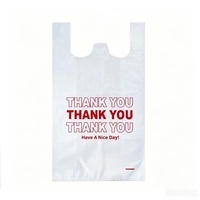 Sacs T-shirt personnalisés avec logo imprimé en gravure, en LDPE/HDPE/LLDPE, thermoscellables, biodégradables, pour l'emballage alimentaire, les snacks et les supermarchés, certifiés BSCI