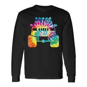 Camiseta de manga larga Tie Dye 4 Wheel Drive Monster Truck Extreme Mudding - Product Image 1