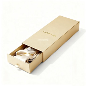 Caja de Cartón Rígido con Cajón Deslizante, Impresa en Flexografía de Lujo, para Empaque de Regalo de Bufandas de Seda, Día de San Valentín - Product Image 2