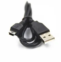 Kabel USB 0.8M 2.0 A Male Ke Mini B, 5 Pin 5 P T Port Mini USB untuk perangkat MP3 MP4 kamera ponsel HardDisk komputer
