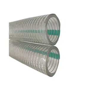 Transparent Food Grade PVC Steel Wire Reinforced Hose Spring Pipe