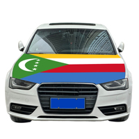 Vente en gros de housses de capot de voiture Comores 120x150cm drapeau résistant à l'usure et durable pour l'usure du capot moteur