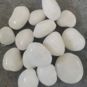 Hot High Polished Garden Natural White Pebble Stone For Decoration Factory Supplier