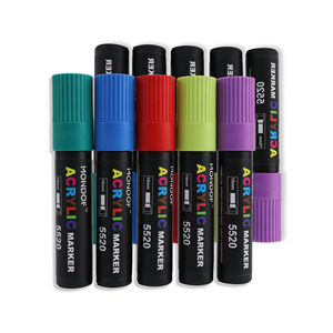 Wholesale Office School Supplies 15MM Tip Acrylic Marker Pen Set Permanent Ink for Paper Writing for Stationery Products - Product Image 2