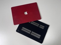 Étui de protection rigide en cuir PU crocodile personnalisé pour MacBook Neo A18 Pro Air Pro 13 14 15 16 M1 M2 M3 M4 M5