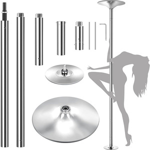 CZFIT 45mm Height Adjustable <b>Dancing</b> <b>Pole</b> Home Exercise Stainless Steel Spinning <b>Dancing</b> Rod for Fitness - Product Image 1