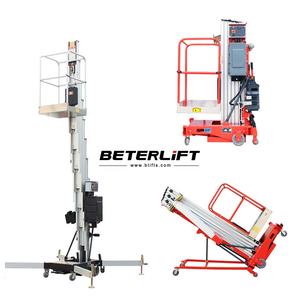 JLG Genie Aerial Work <span class=keywords><strong>Platform</strong></span> Serupa <span class=keywords><strong>5M</strong></span> 8M 9M 12M Aluminium Vertikal Tiang Ganda Teleskopik Man <span class=keywords><strong>Lift</strong></span> untuk Pemeliharaan - Product Image 5