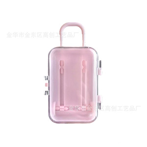 High Innovation Mini Jewelry Organizer Box Transparent Plastic 1-3L For Jewelry Storage Pink Color - Product Image 1