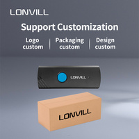Escáner de Código de Barras Inalámbrico Portátil LONVILL con Bluetooth 2.4G, Modo de Detección Automática Continua, para Almacén y Comercio Minorista