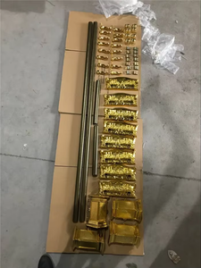 Accessoires de cercueil <span class=keywords><strong>funéraire</strong></span> en plastique bon marché poignée balançoire longue barre d'angle ensemble - Product Image 3