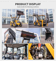 Tracteur compact 4x4 à prix avantageux, mini-chargeur, rétrocaveuse remorquable, expédition immédiate