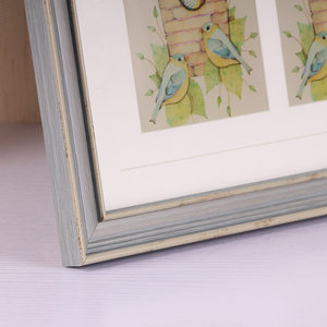 Cắt Dán Khung hình <span class=keywords><strong>3</strong></span> mở với đôi Mat khung cổ điển với nhiều khe ấp ủ kỷ niệm khung ảnh cho gia đình - Product Image 5