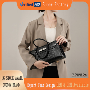 Sac à main de luxe en véritable peau de crocodile pour femmes, sac fourre-tout en cuir d'alligator exotique, sacs de marque haut de gamme Himalaya - Product Image 2