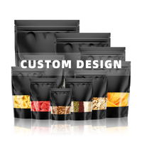 Emballage de café en plastique avec fermeture éclair personnalisée, emballage de café en grains, sachet refermable pour café