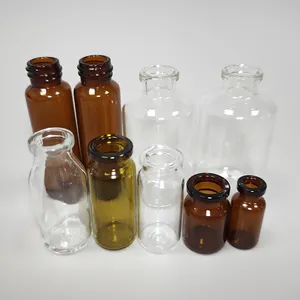 China Factory Custom 3ml 5ml 8ml 10ml Injection Vials Bottle Sterile Potion Clear Glass Vials For Liquid Powder