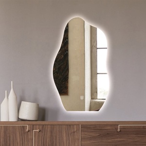 <span class=keywords><strong>Espejo</strong></span> <span class=keywords><strong>vertical</strong></span> inteligente grande irregular, <span class=keywords><strong>espejo</strong></span> de piso de cuerpo completo, Espejos decorativos de <span class=keywords><strong>pared</strong></span> con luces LED, espejos inteligentes - Product Image 1