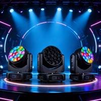 UNOXINE 19*40W RGBW Bee Eye LED Zoom Wash Moving Head Light pour spectacles de scène, bars DJ et éclairage d'événements