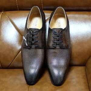 Nuevos Zapatos Formales Casuales de Negocios con Cordones y Punta Cuadrada de Cuero Genuino para Hombre, Transpirables, Antideslizantes y Ligeros, de Moda Otoñal - Product Image 4