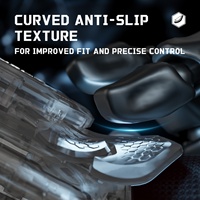 Kit de manettes arrière EXtremeRate en caoutchouc transparent et noir BEYOND avec écran OLED et poignées ergonomiques redessinées pour PS5 Edge