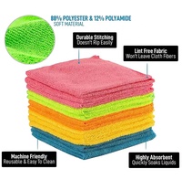 Chiffon de nettoyage en microfibre fin 40x40 pour le detailing automobile, accessoires de lavage