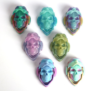 Llavero Mecánico de Calavera de Halloween OEM, Adorno con Diseño Impreso en 3D, Figuras Decorativas, Plástico Ecológico - Product Image 4