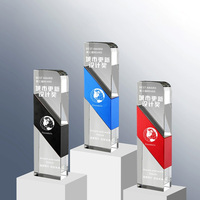 Médailles en verre de marbre conçues sur mesure plaques de plaque de trophée personnalisées ébauches de sublimation pour les cadeaux de salon professionnel trophée fabriqué