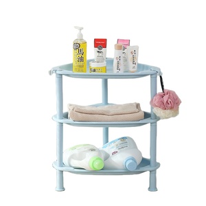 2024 multi-fonctionnel réglable 3 niveaux ménage salle de bain <span class=keywords><strong>cuisine</strong></span> stockage fruits <span class=keywords><strong>et</strong></span> légumes affichage en plastique coin étagère étagère - Product Image 6