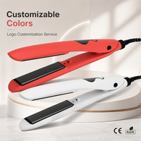 Lisseur électrique portable pour cheveux, revêtement en titane, chauffe rapide, affichage numérique de la température LED, 130-230 53W, salon