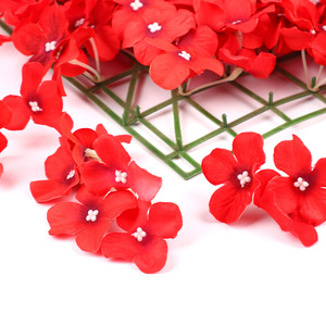 Décoration murale de fleurs artificielles, fleurs en soie rectangulaires, rouge, rose, vert, bleu, blanc laiteux, violet, blanc pur, décoration de mariage en intérieur - Product Image 3