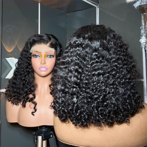 <span class=keywords><strong>Parrucche</strong></span> Bob <span class=keywords><strong>Corte</strong></span> Ricci Afro Economiche in Capelli Umani, Senza Colla, con Capelli Grezzi Vietnamiti, <span class=keywords><strong>Parrucche</strong></span> Frontali in Pizzo per Donne <span class=keywords><strong>Nere</strong></span>, <span class=keywords><strong>Parrucche</strong></span> Frontali in Pizzo HD - Product Image 3