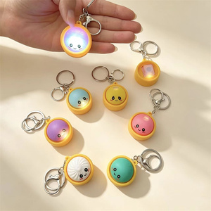 Glow Dumpling Keychains Lovely Baozi <b>Steamer</b> Random Color for GiftBags PartyFavors Wedding Favors for Guests Easy to Clean - Product Image 2