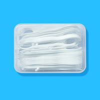 Piques de soie dentaire orthodontique avec saveur menthe en vrac bâton de nettoyage à motif plat non ciré fabriqué à partir de bambou femmes utilisation de dents orales