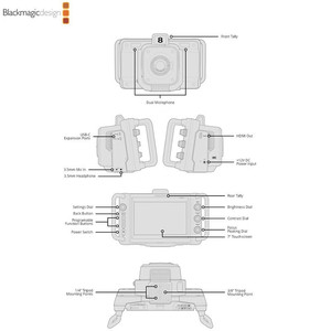 กล้อง Blackmagic Studio Camera 4K Plus หน้าจอ LCD 7 นิ้ว เซ็นเซอร์ 4K อุปกรณ์ถ่ายทอดสด - Product Image 3